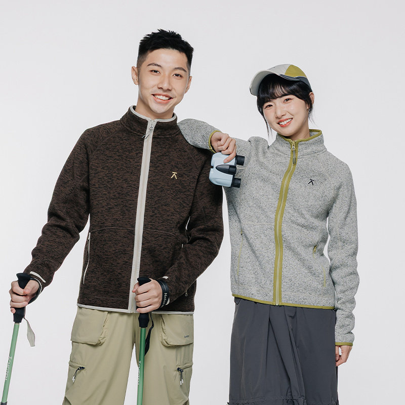 ACMEITEM爱棵米 户外亲子抓绒磨毛开衫外套立领内胆合体上衣男女,淘宝优惠券,粉丝福利购,淘宝优惠卷