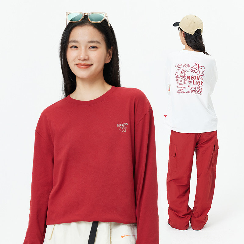 ACMEITEM爱棵米 新年款运动速干轻量长袖T恤印花宽松打底上衣男女,淘宝优惠券,粉丝福利购,淘宝优惠卷