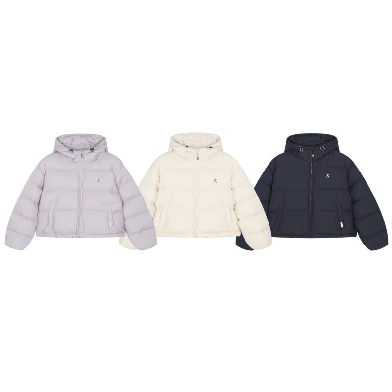 ACMEITEM爱棵米 户外冬季防泼水羽绒服短款保暖宽松加厚面包服女