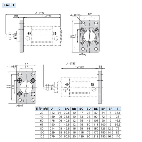 亚德客AirTar/SE标准气缸配件气缸配套配件配装CA CB FB 气缸附件 - 图1