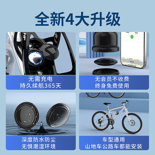 Hidden anti-theft remote positioning artifact for bicycles