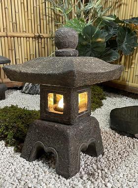 现货速发石灯庭院日式石灯笼仿古青石头灯户外中式电石灯园林景观