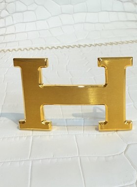包金3.8男士H扣头3.2打孔平滑扣