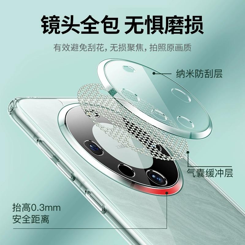 适用华为mate70pro手机壳mate60新款透明防摔m60的保护套meta镜头全包后壳mt40e玻璃mata男女款mete软边硬壳 - 图0