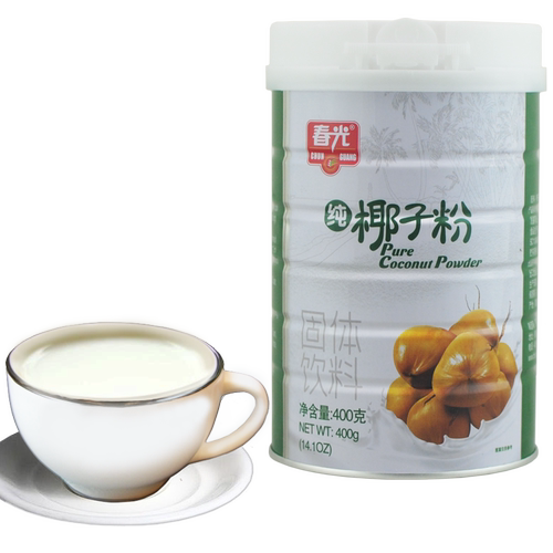 海南特产 春光纯椰子粉400克 无糖精无植脂末 椰汁味香浓椰奶粉 - 图2