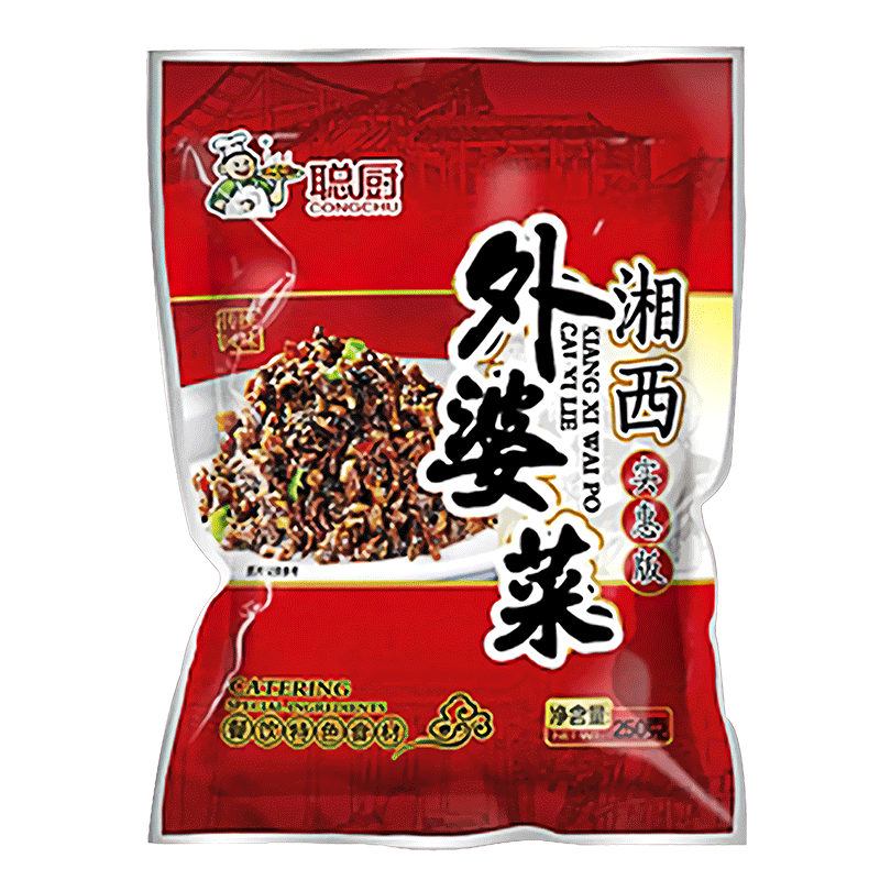 正宗聪厨湘西外婆菜250g袋装免洗榨咸菜萝卜半成品炒制餐馆酒店款 - 图3