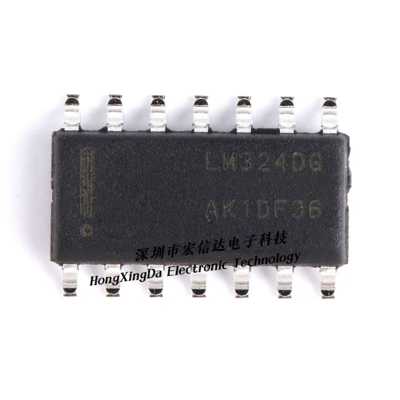 原装正品 贴片 LM324DR2G 封装: SOP-14 四路运算放大器芯片 1MHZ - 图1