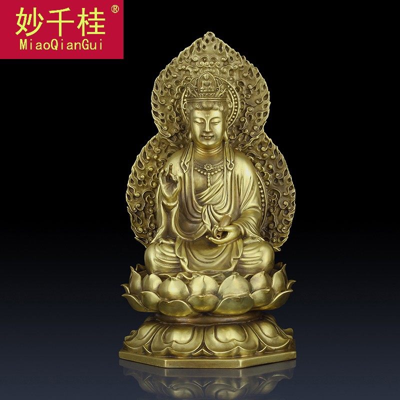 妙千桂西方三圣大势至摆件佛像 妙千桂摆件