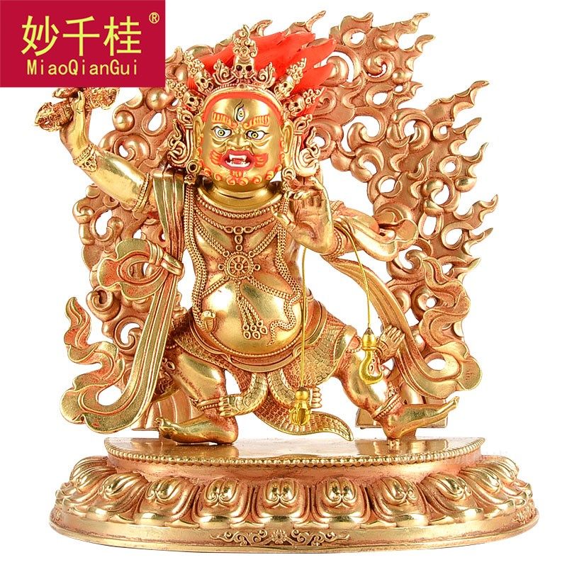 妙千桂金刚手藏传佛教供佛纯铜佛像 妙千桂摆件