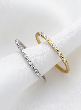 925纯银排钻戒指（开口可调节）