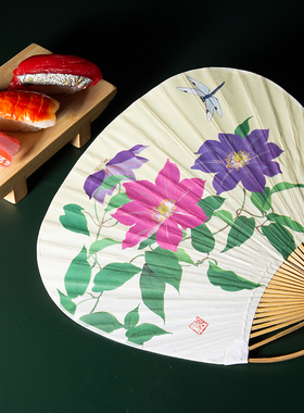 琉球风神日本浮世绘和服包邮扇子