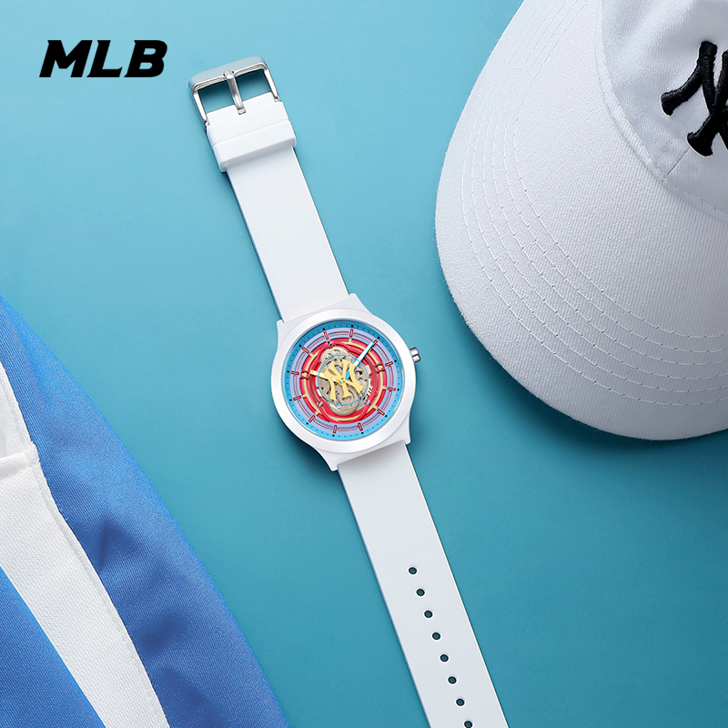MLB美职棒手表男新款时来运转ny复古手表学生情侣运动电子手表女 - 图2
