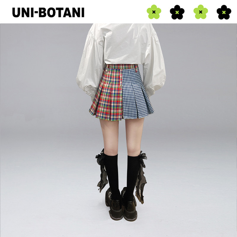 weancheam/未未姆&times格纹短裙 weancheam半身裙