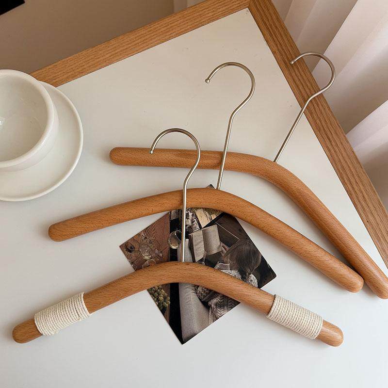童装服装店专用榉木清漆小童儿童衣架圆棍实木麻绳裤架衣撑防滑,淘宝优惠券,粉丝福利购,淘宝优惠卷