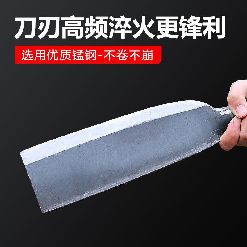 锻打砍柴刀高锰钢砍柴劈柴斧头砍割两用刀镰刀砍树刀户外开山用刀,淘宝优惠券,粉丝福利购,淘宝优惠卷