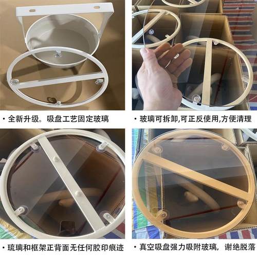 轻奢沙发边几简约现代玻璃角几客厅卧室床头边柜北欧圆桌子小茶几 - 图0