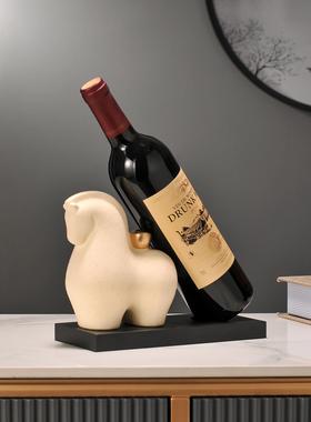 马上有钱红酒架摆件酒柜装饰品轻奢高档高级感客厅家居饰品餐边柜