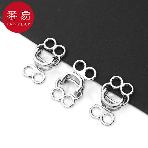 暗扣AC1sq801-大衣挂钩扣金属领钩风纪扣貂皮皮草搭扣配 - 图1
