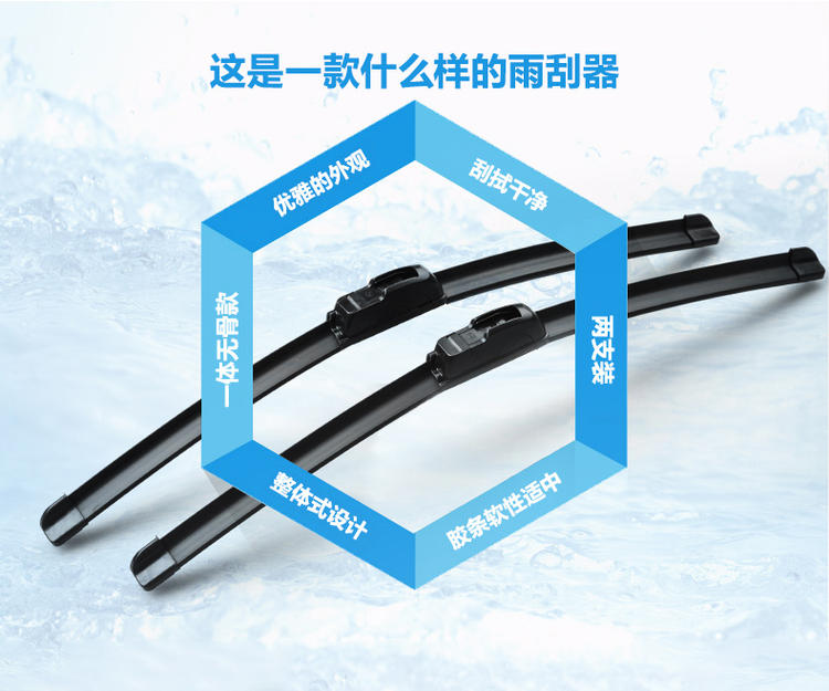 适用于新思铭雨刮器思迪雨刷器凌派 理念S1 经典锋范无骨雨刮片 - 图1