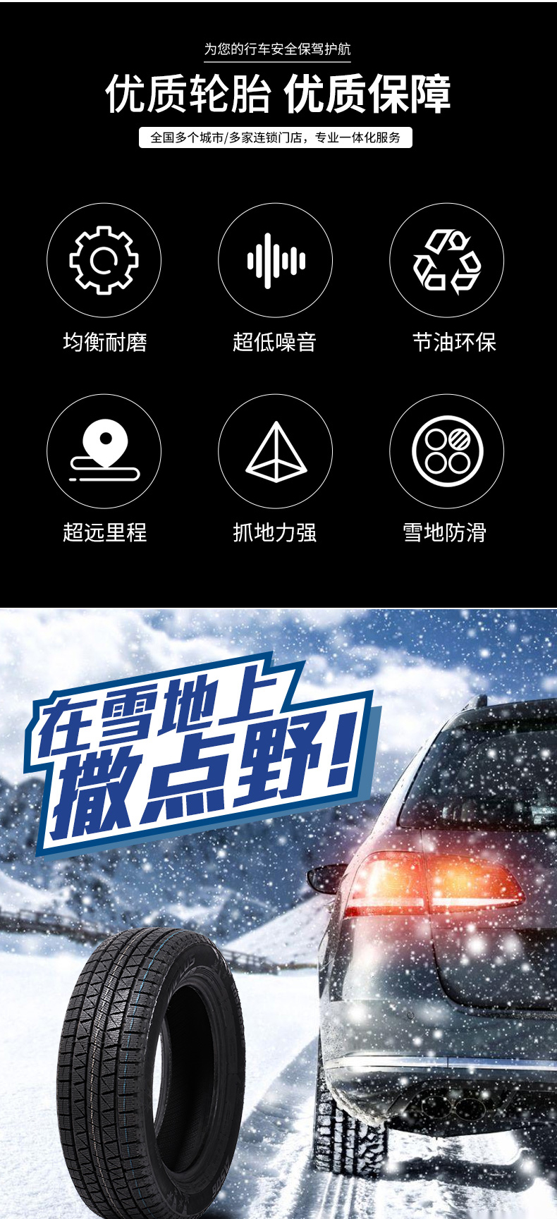 雪地轮胎185/195/205/225/235 55/60/70R15R16R17R18升级防滑轮胎 - 图0