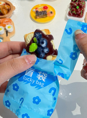 盲袋冰箱磁吸贴仿真食玩3D立体居家装饰贴甜品美食冰箱留言磁力贴