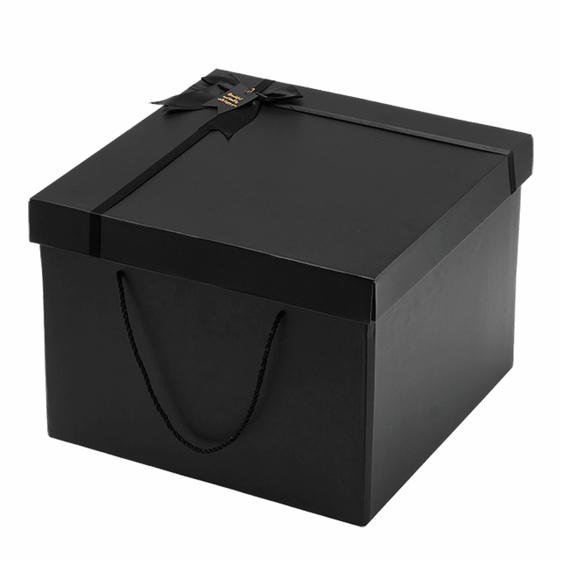 礼物盒伴手礼盒空盒子教师节礼物包装盒大号黑色送男友生日礼品盒-图3