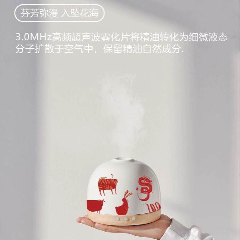 香薰加湿器床头定时氛围夜灯家用小型静音桌面喷雾学生宿舍国潮风,淘宝优惠券,粉丝福利购,淘宝优惠卷