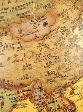 志诚 25cm美式覆古地球仪台灯 32cm大号书房办公桌面摆件装饰礼品