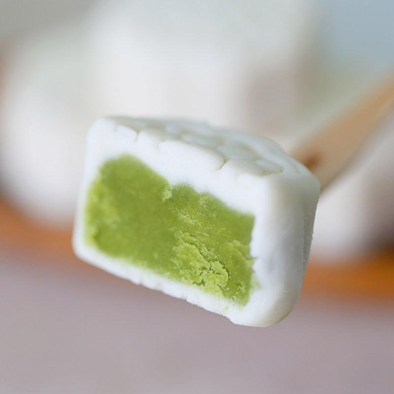 手工龙井茶糕软糯传统中秋品喜糕点 物喜传统糕点