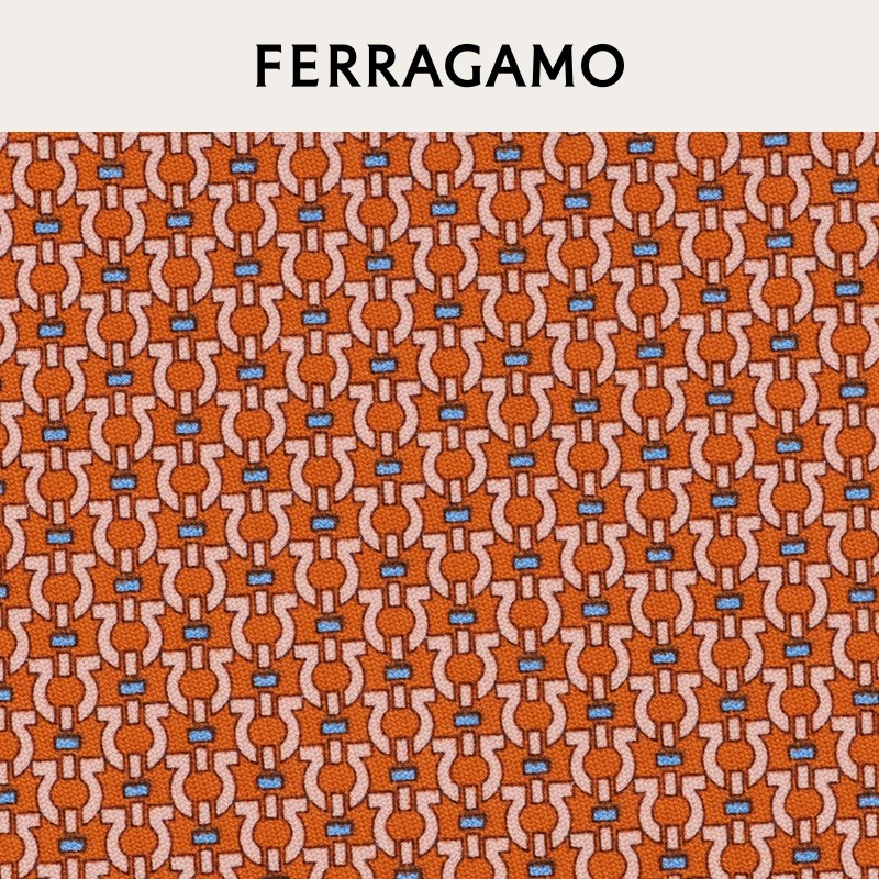 【新年礼物】FERRAGAMO菲拉格慕男士Gancini印花桑蚕丝领带,淘宝优惠券,粉丝福利购,淘宝优惠卷