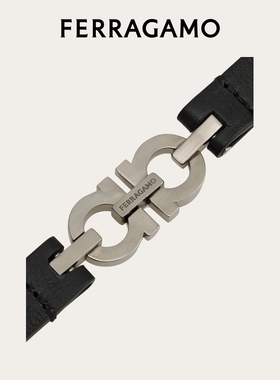 【礼物】FERRAGAMO菲拉格慕男士Gancini双扣手链