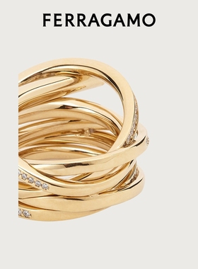 【礼物】FERRAGAMO菲拉格慕女士Gancini戒指 - 52号