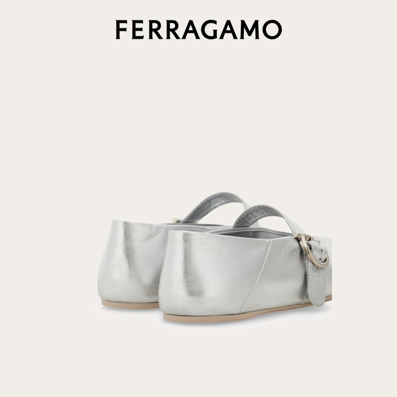 【新年礼物】FERRAGAMO菲拉格慕女士Gancini芭蕾舞平底鞋,淘宝优惠券,粉丝福利购,淘宝优惠卷
