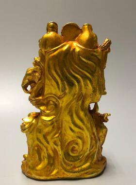 2026复古锌合金鎏金十八罗汉佛像 金属工艺品 文创市集古玩老物件