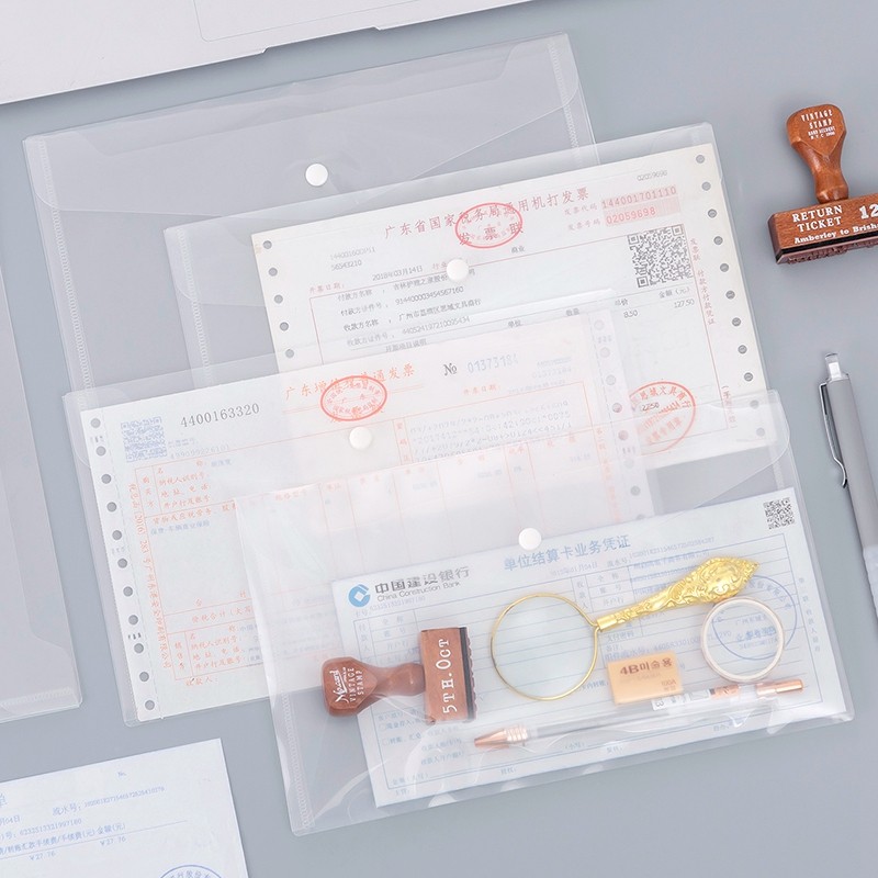 增值税收纳袋a5文件袋透明塑料增值税专用信封抵扣联封面夹防水按扣家庭证件分类整理资料袋小号财务会计用品,淘宝优惠券,粉丝福利购,淘宝优惠卷