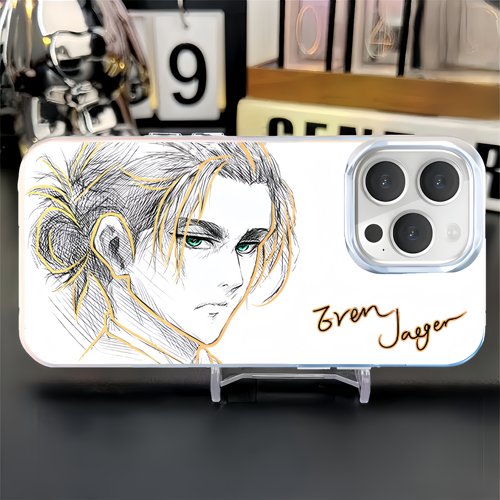 进击的巨人手机壳三笠兵长艾伦适用苹果17极光金iphone16华为mate70小米17红米k90vivoiqoo13一加ace5周边 - 图3