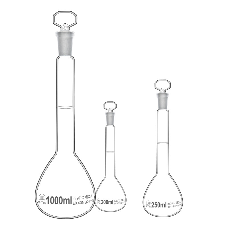 华鸥 a级 玻璃容量瓶5ml 10ml 25ml 50ml 100ml 200ml 250ml 500ml