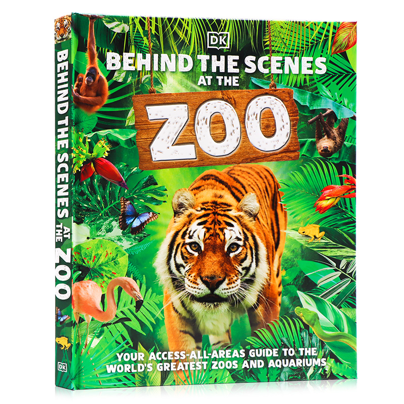 现货 进口英文原版 DK少儿百科 世界知名动物园大揭秘 Behind the Scenes at the Zoo 动物园水族馆科普百科 动物图解插画课外读物 - 图3