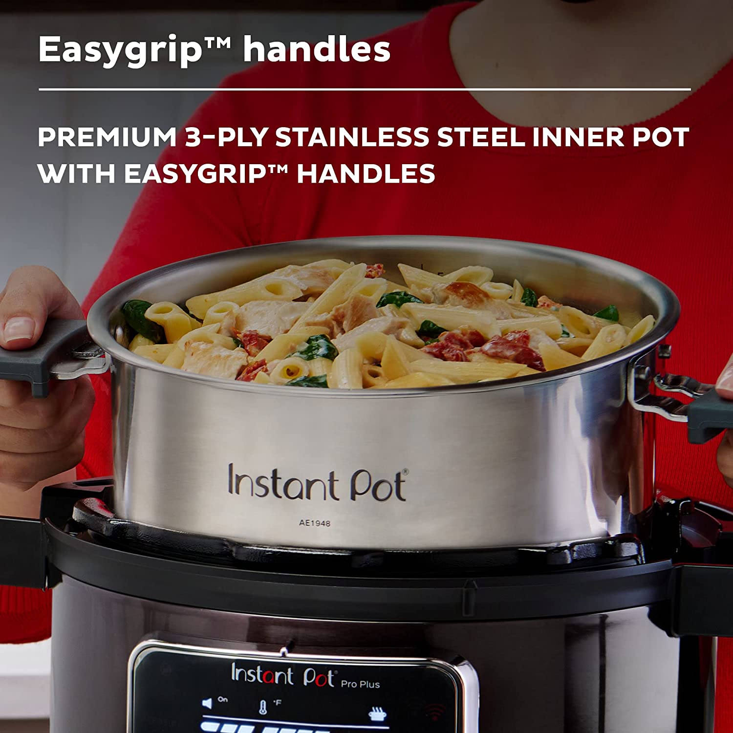 美国代购Instant Pot Pro Plus Cooker 10合1多功能电饭锅110v-图2