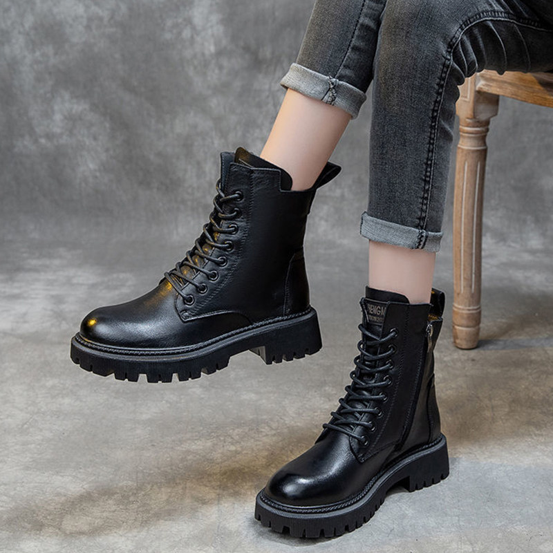 女士秋冬马丁靴中筒靴加绒厚底骑士靴女鞋 热品库 性价比省钱购 女士秋冬马丁靴中筒靴加绒厚底骑士靴女鞋 热品库 性价比省钱购