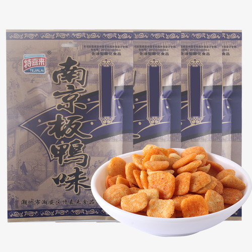 经典牛皮纸特嘉来南京板鸭味82g大袋10袋8090后儿时回忆怀旧零食 - 图3