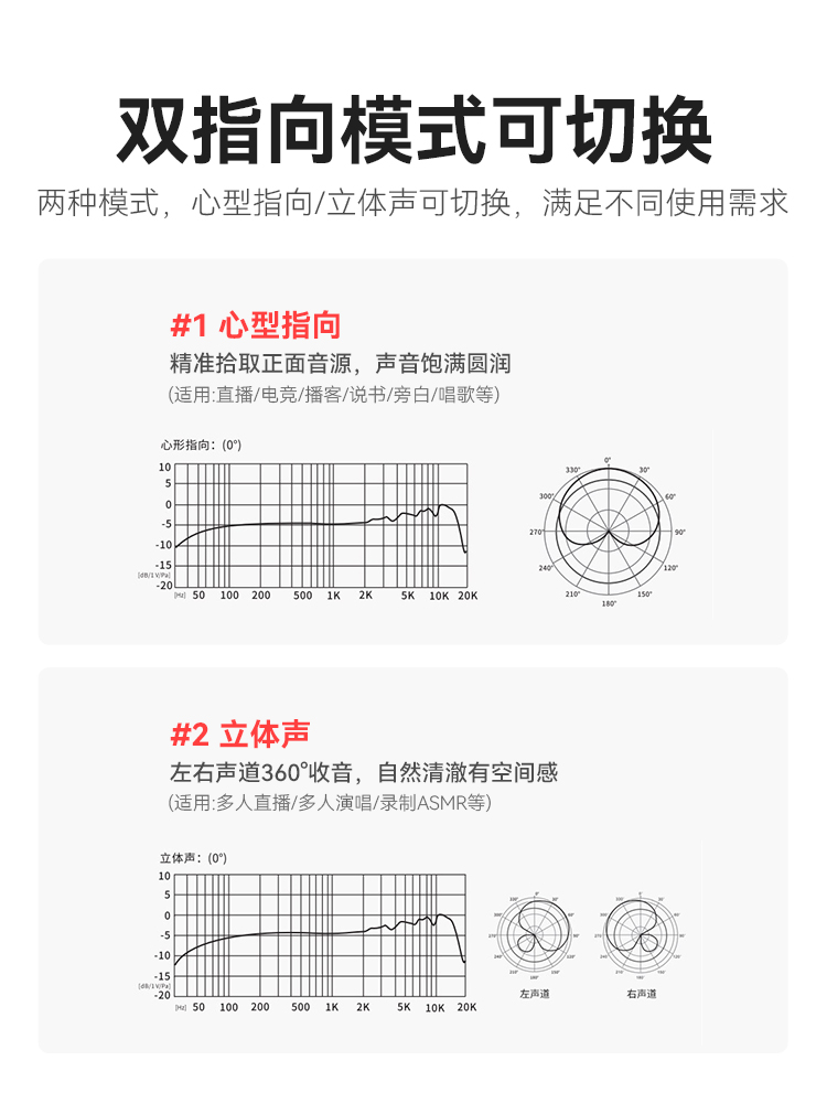 【立体声双声道】电容麦克风专业助眠asmr设备降噪录音棚配音话筒-图1