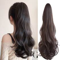 Horsetail Wig Female Grip Clip Fake Hair Braid Emulated Hair Tail Braid High And Low Long Hair Clip Large Wave Volume Hair Full