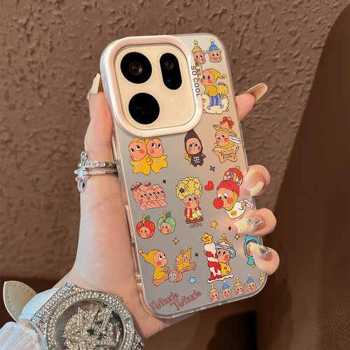 适用于OPPOFindx9pro手机壳彩色帽星星人支架彩银新品x7ultra至尊版男女款全包x6/x5防摔保护套简约findx8 - 图0