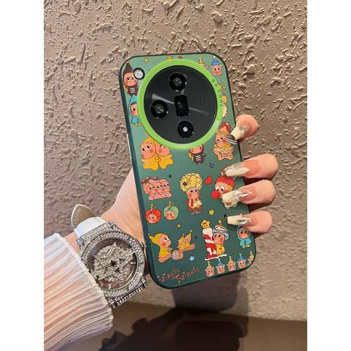 适用于OPPOFindx9pro手机壳彩色帽星星人支架彩银新品x7ultra至尊版男女款全包x6/x5防摔保护套简约findx8 - 图3