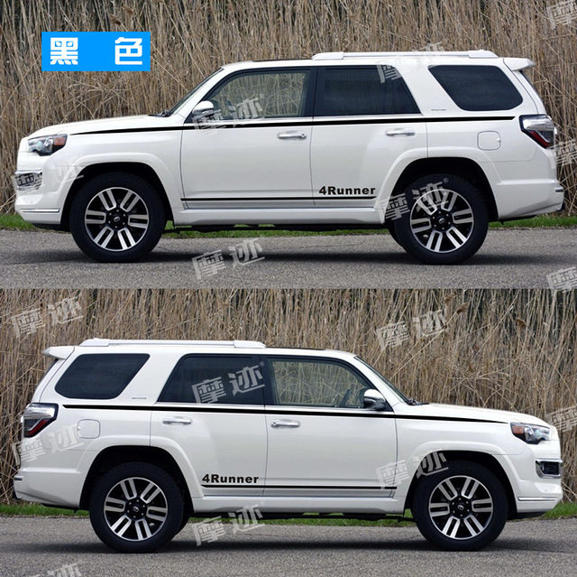 Suitable for Speedmaster car decals, Toyota 4RUNNER car side skirt stickers, modified body waistline color strips