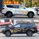 Suitable for new and old Nissan Tuda car stickers, TERRA modified special body color strip flame decoration stickers
