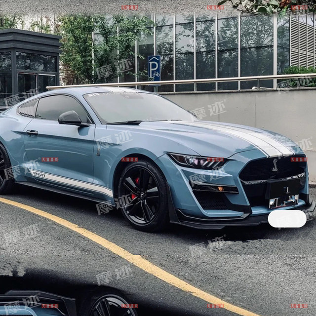 Side skirt hood decoration Mustang sticker hood flower