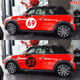 Suitable for BMW MINI car body pull pattern cooper R60 F55 F56 digital sticker hood car sticker