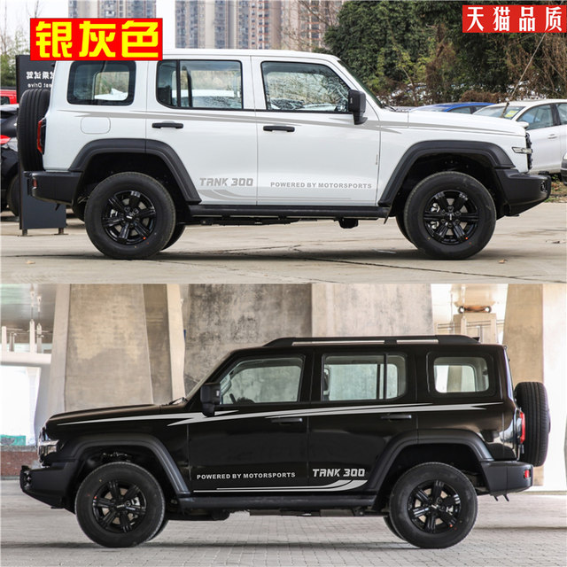 New tank 300 car stickers, personalized car stickers, dynamic body color strip stickers, modified waistline stickers